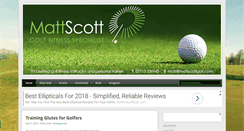 Desktop Screenshot of mattscottgolf.com