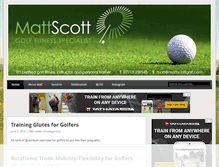 Tablet Screenshot of mattscottgolf.com